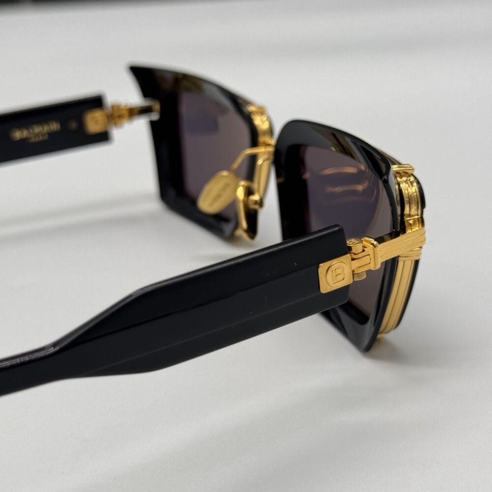 NEW BALMAIN ADMIRABLE UNISEX SUNGLASSES BALMAIN BPS-130A BLACK - Picture 10 of 14